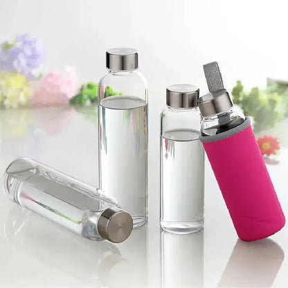Zounich 280ml-550ml Outdoor Water Bottle Sports Bottles Eco-friendly with Set Hiking Camping Glass Water Bottles Gourde MenVibes-shop